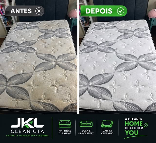 Before & after — mattress deep clean